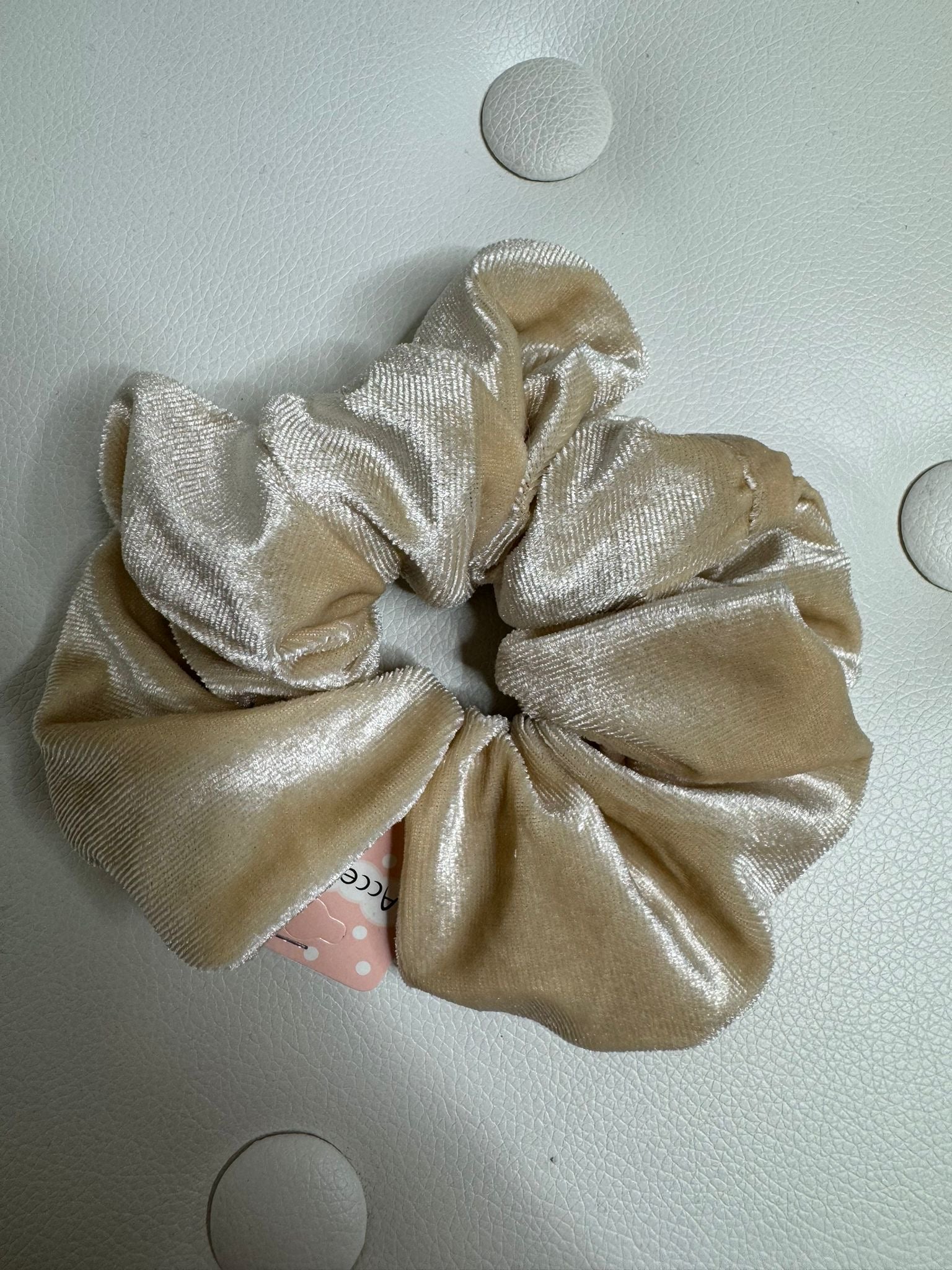 scrunchies panna in velluto