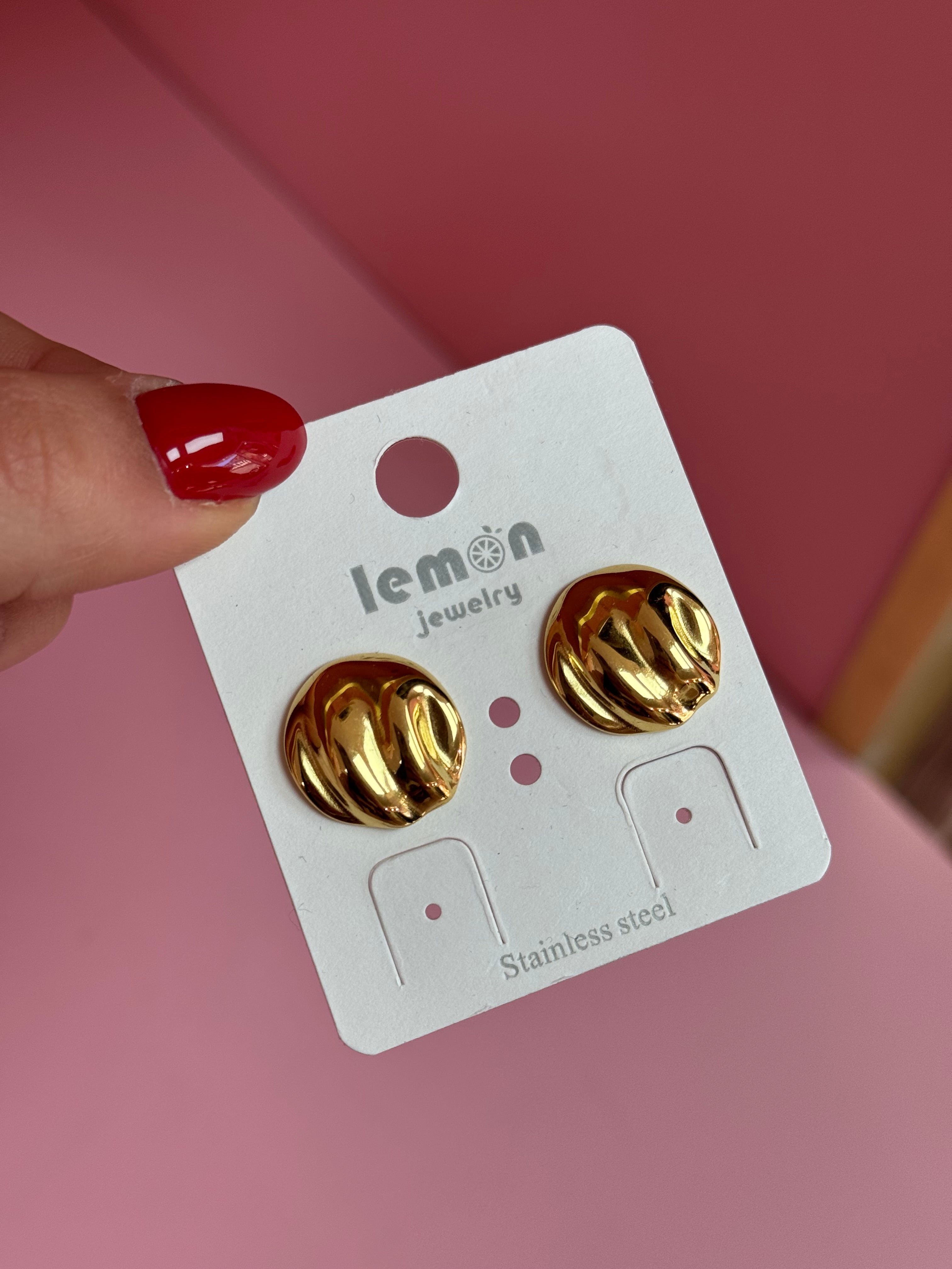 Orecchini mini bottone