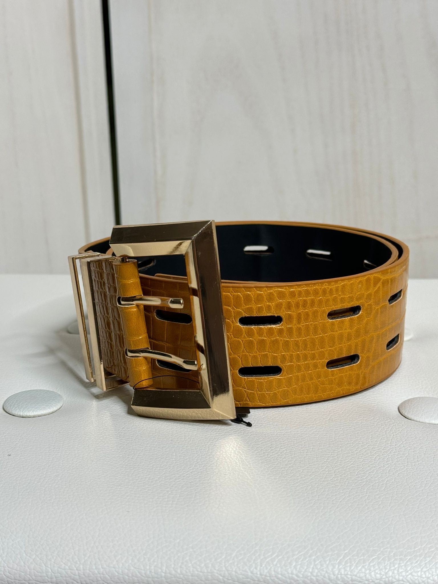 Cintura senape e oro