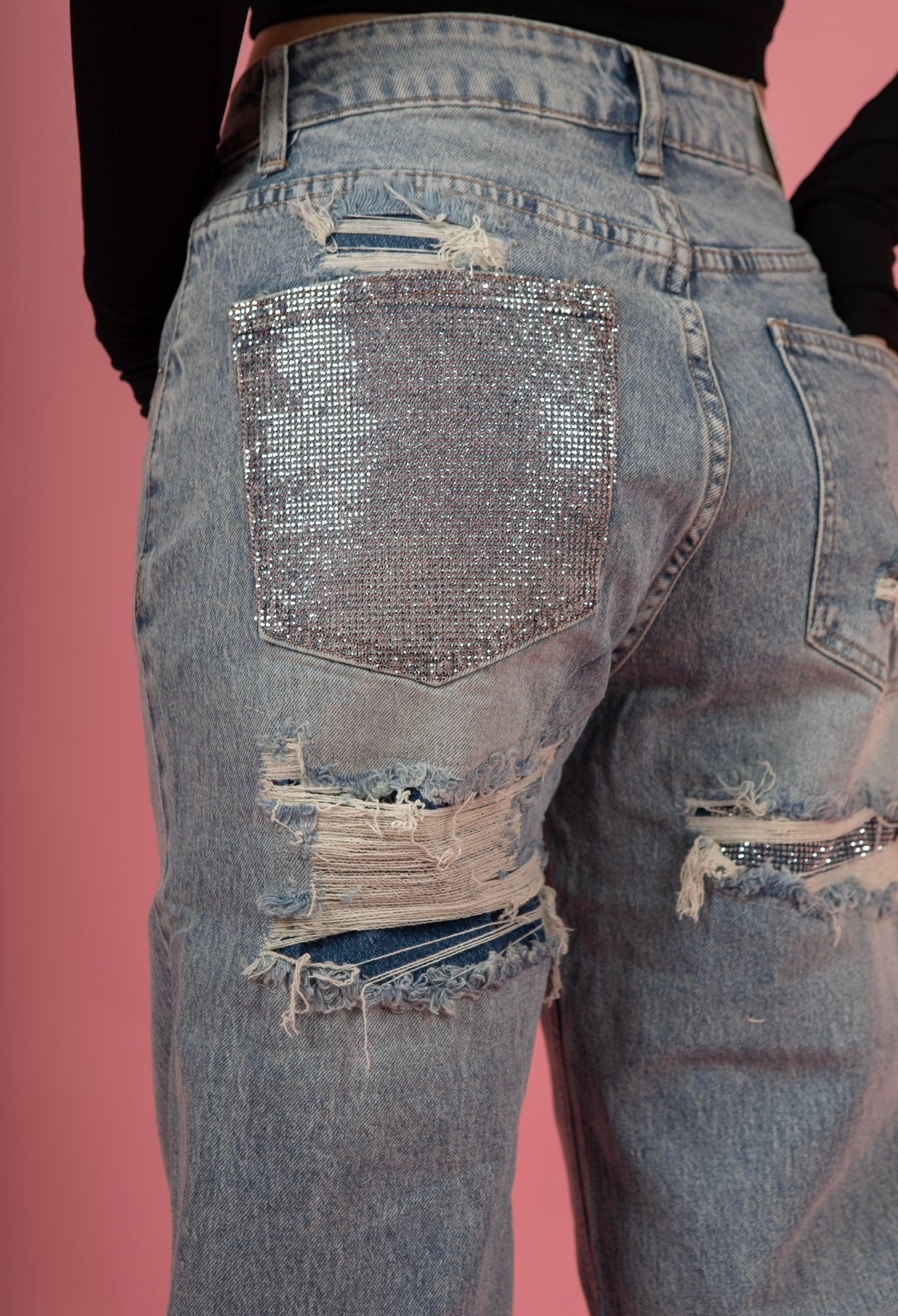 Jeans dettaglio glitter