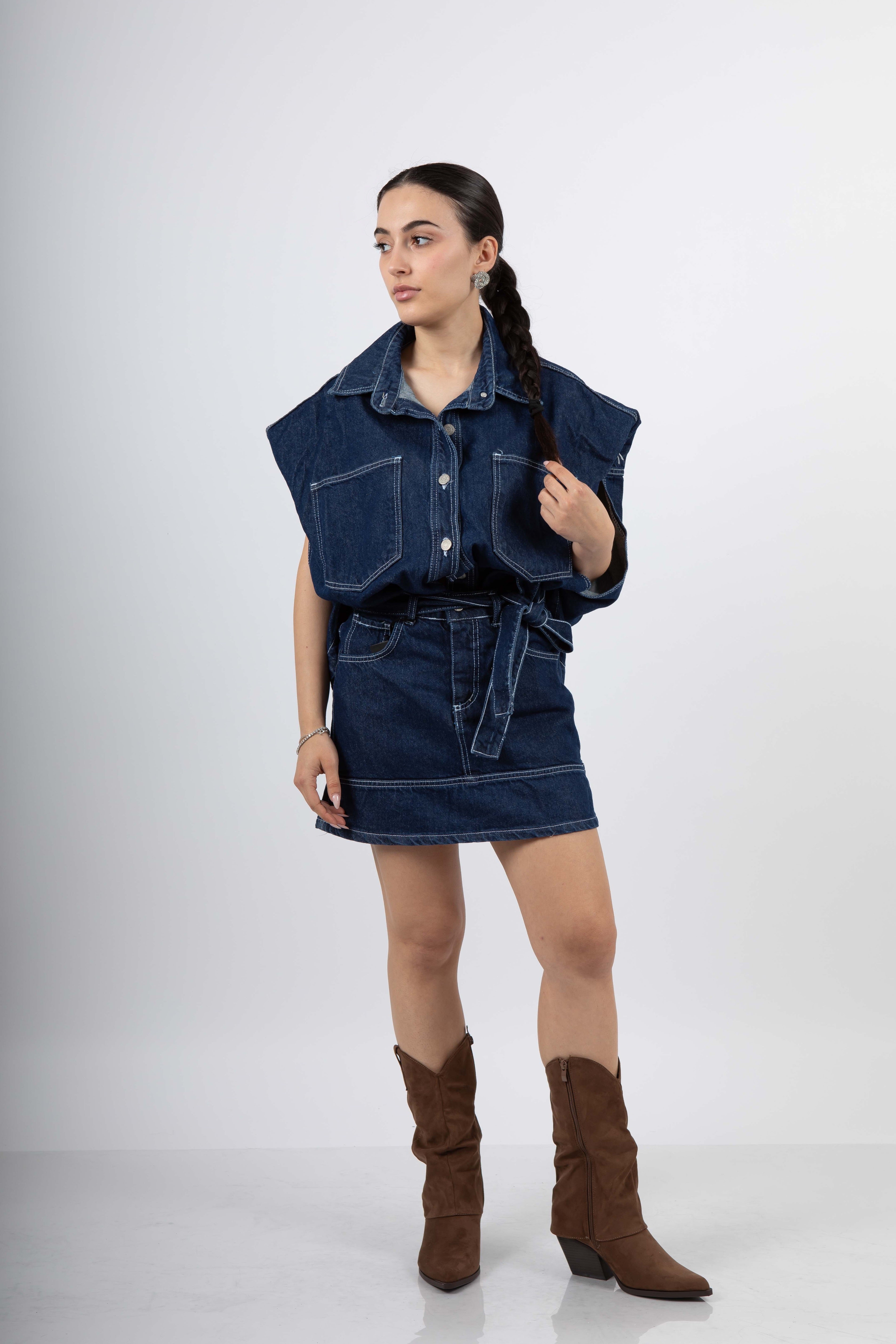 Coordinato denim scuro