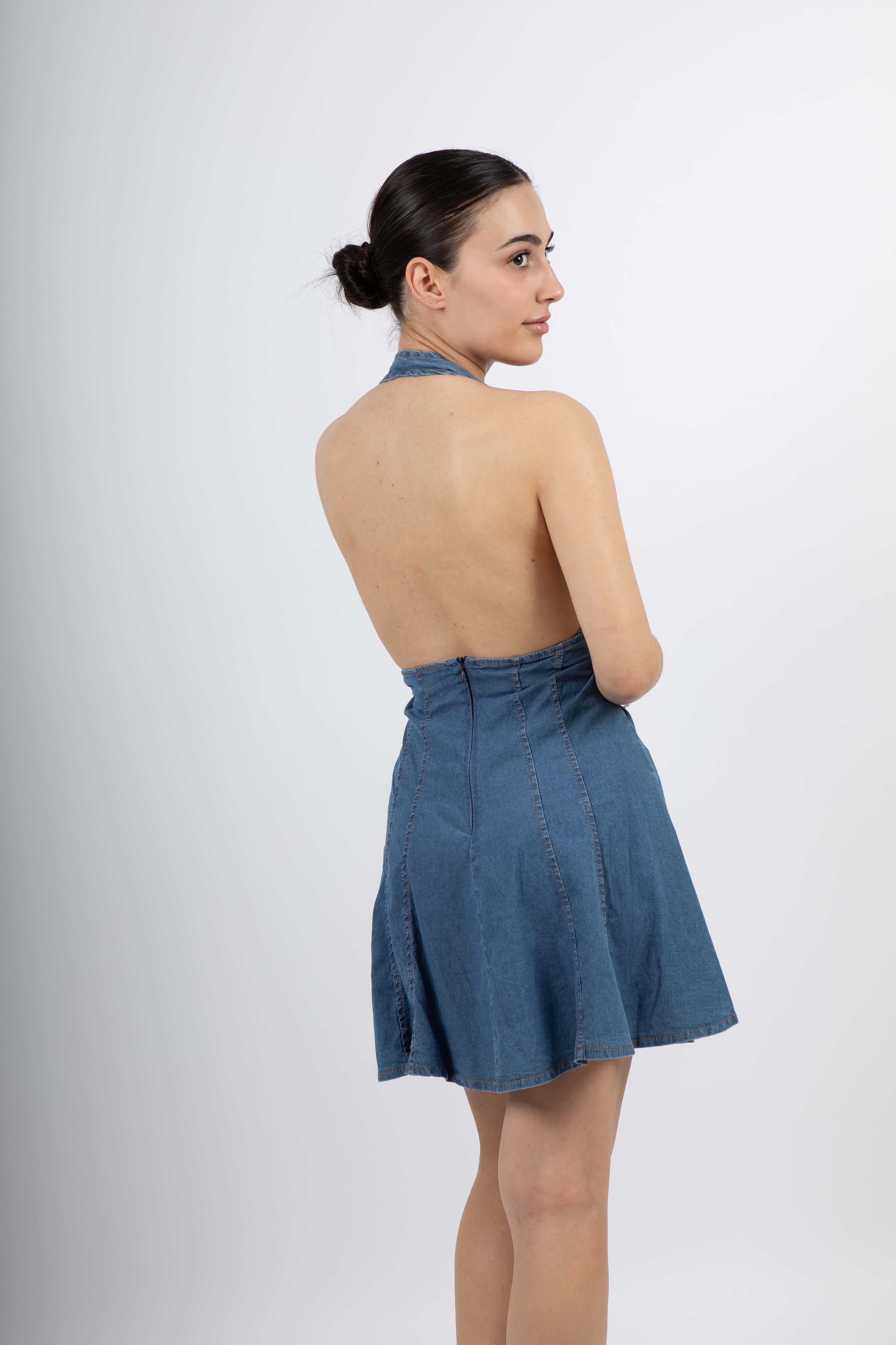 Mini dress in denim