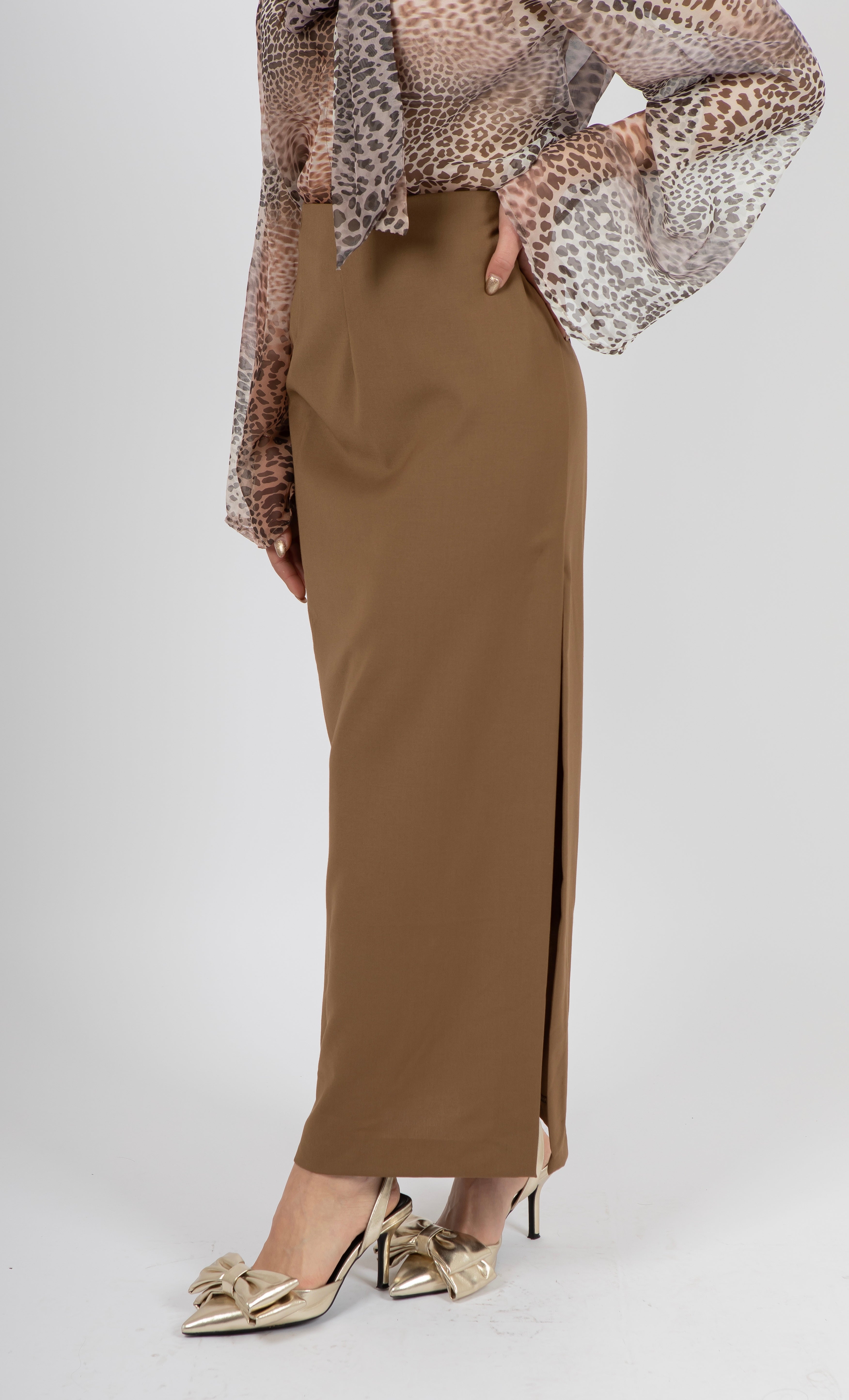 Gonna spacco marrone