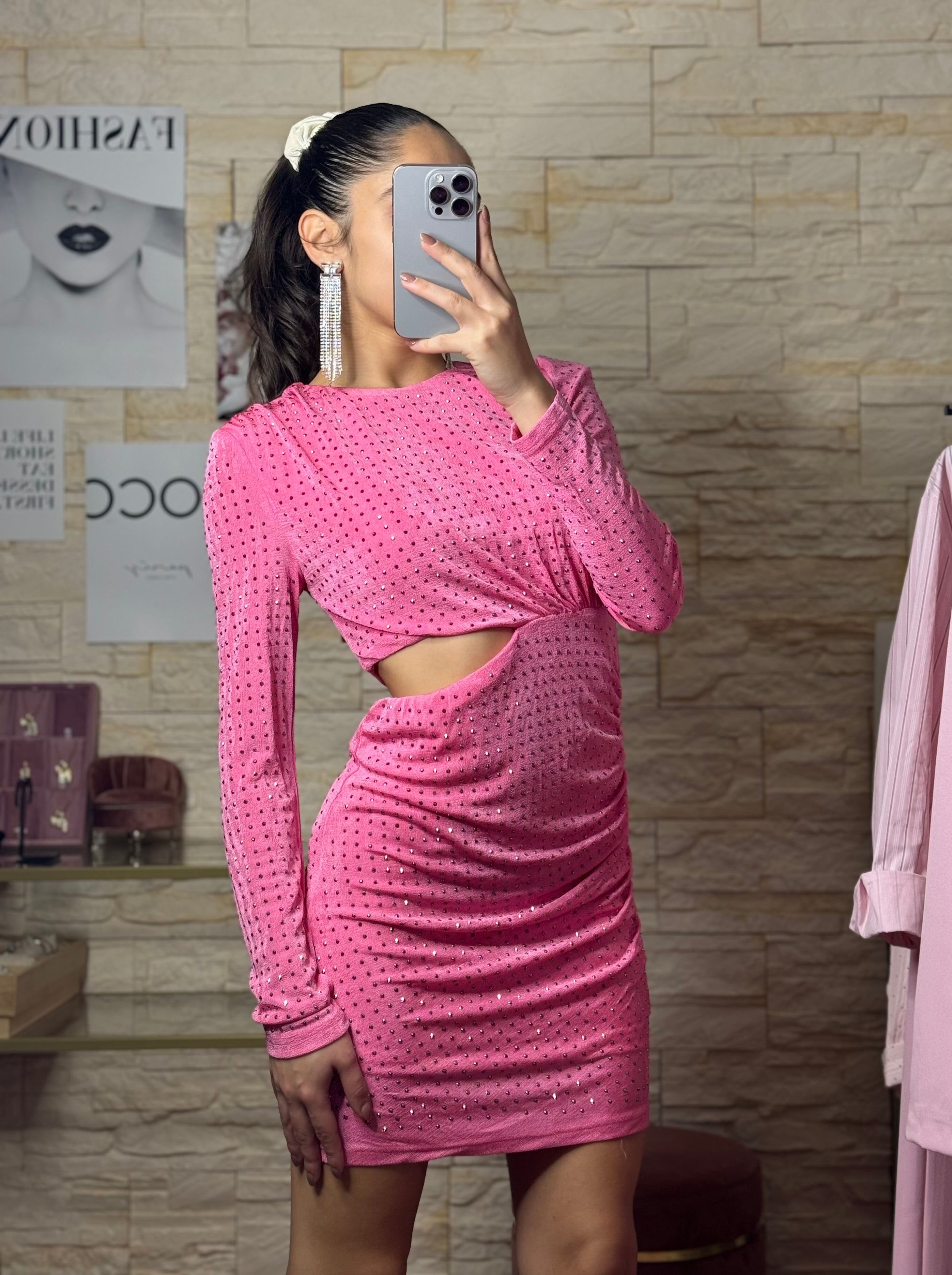 Vestito Glitter Rosa