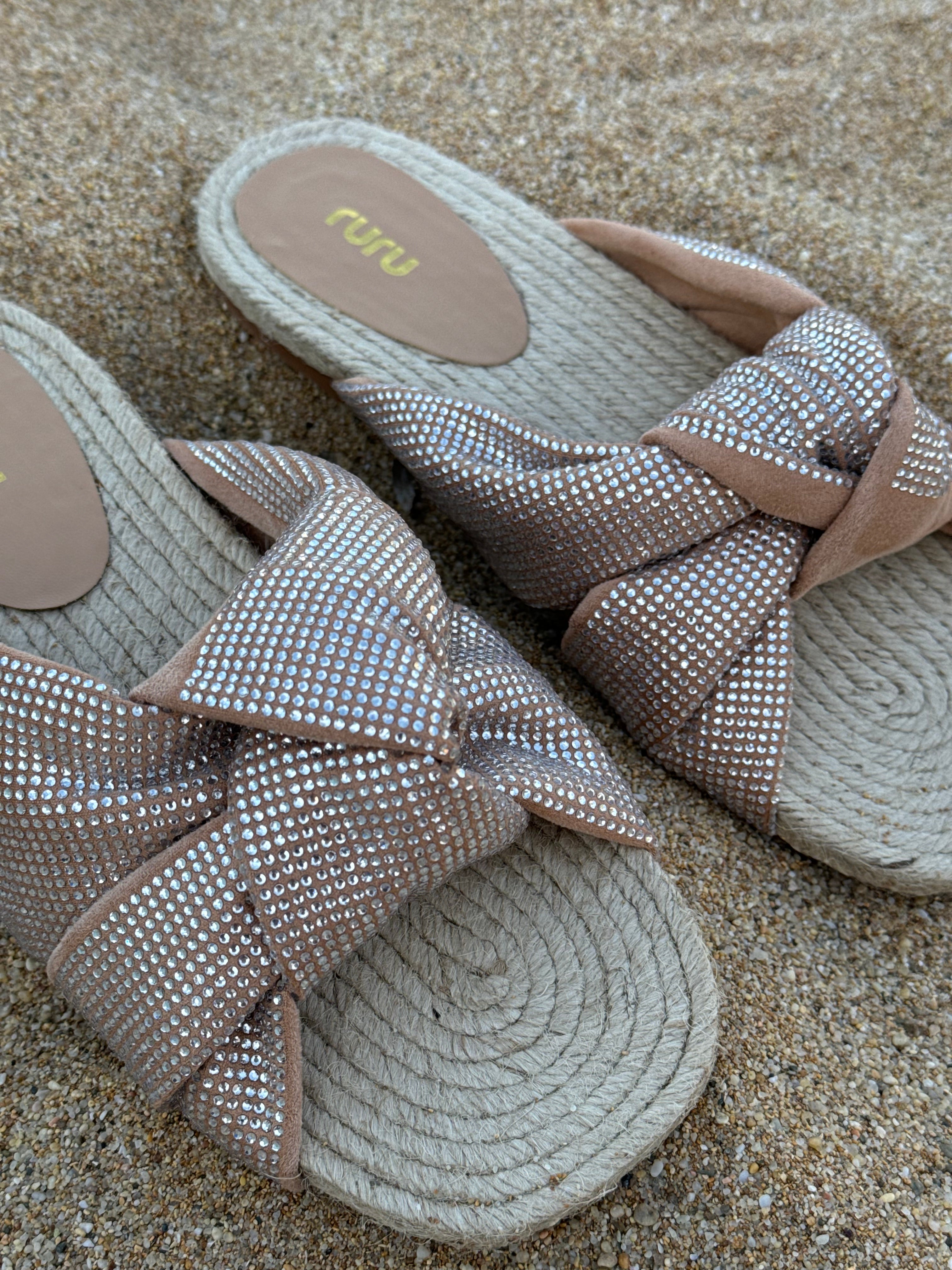 Ciabatte Estive con Nodo e Strass