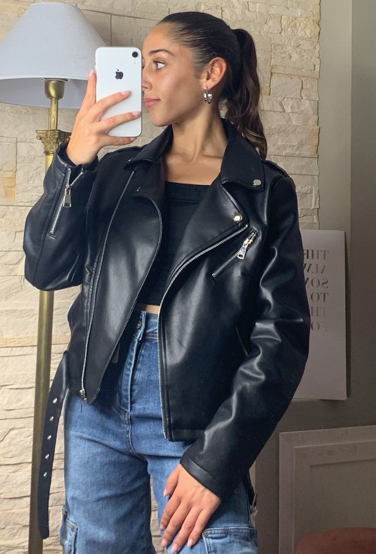 Chiodino in ecopelle nero