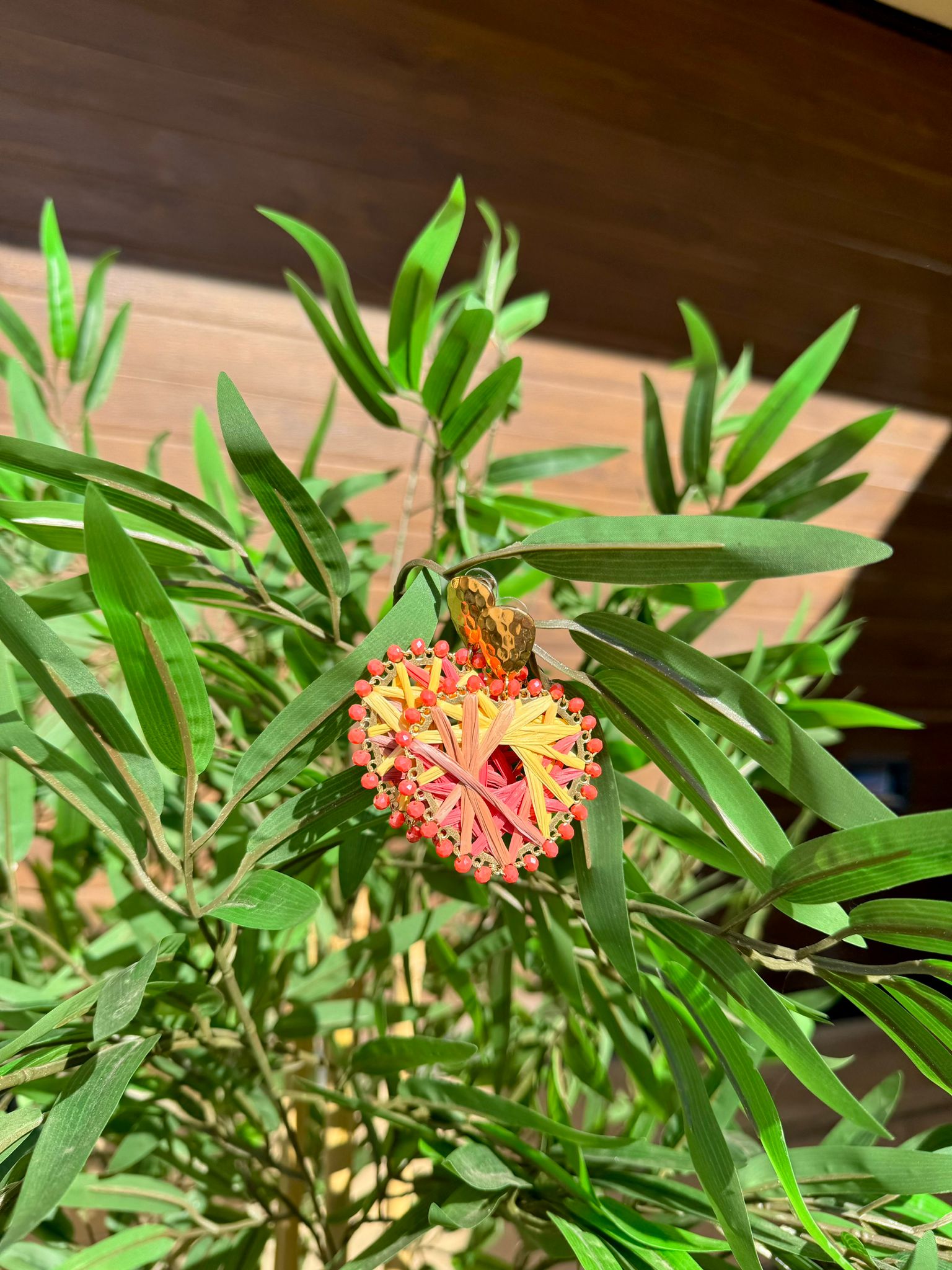 Orecchini sunset corallo