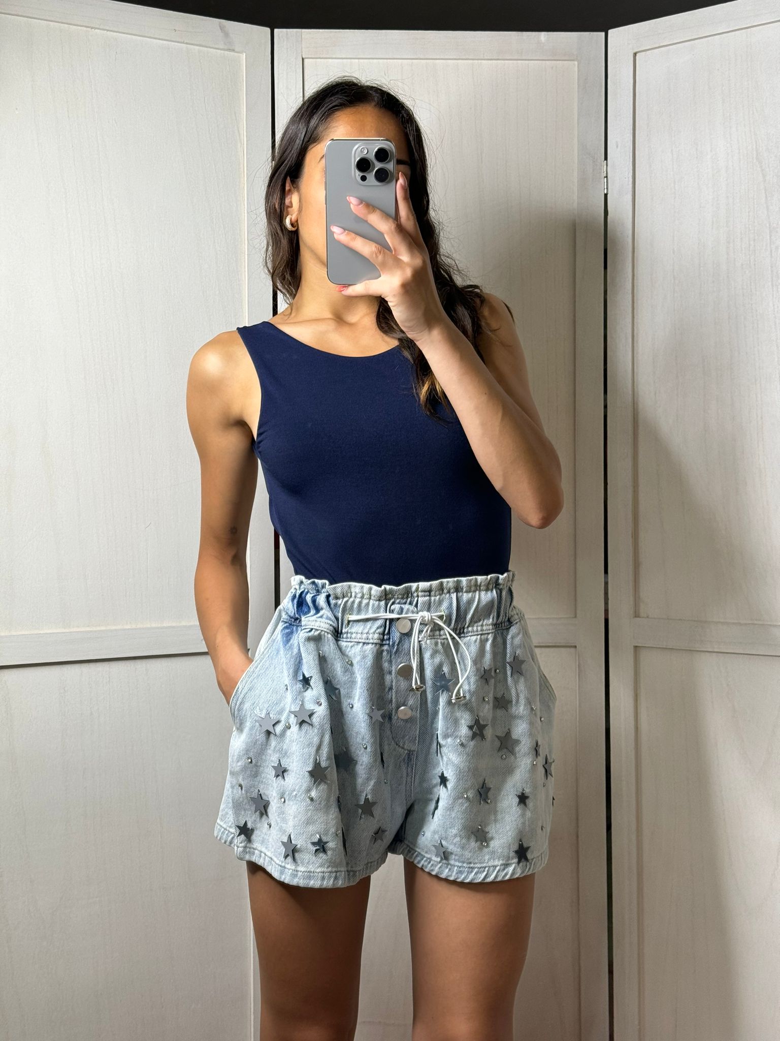 Shorts in denim