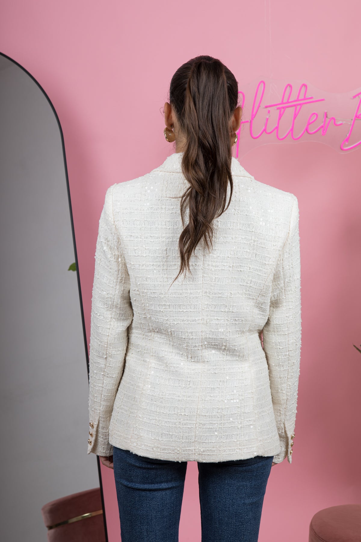 Blazer Tweed cream