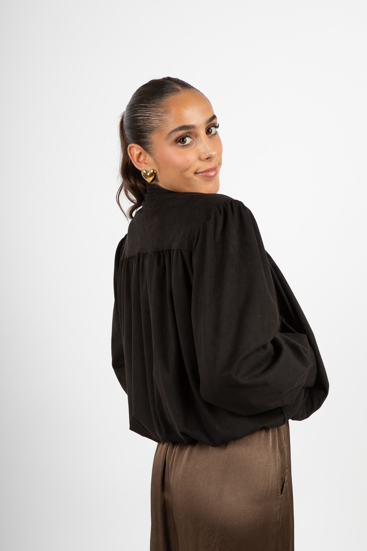 Giacca autunnale scamosciata