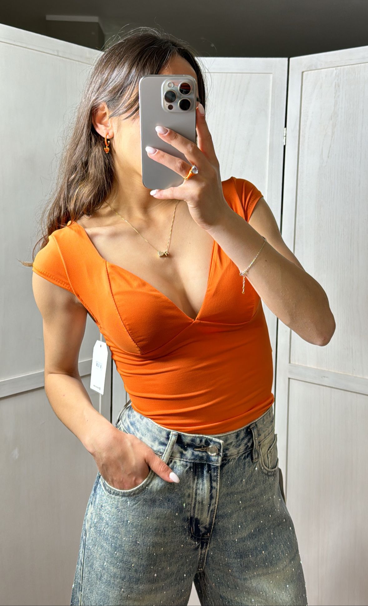 T-shirt arancio
